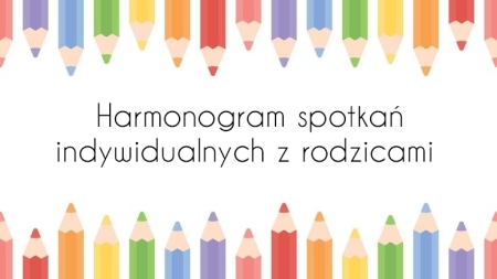 Harmonogram spotkań indywidualnych 